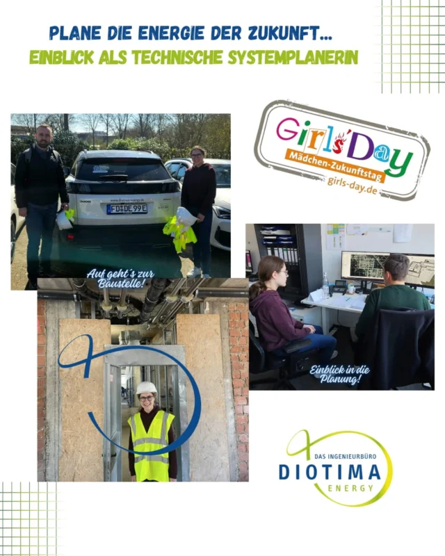 🚀 Girls’Day bei uns: Luisa plant die Energie der Zukunft! ⚡🏗️Am Donnerstag hatten wir Besuch von Luisa beim Girls’Day – und sie hat direkt mit angepackt! 💪 Als Technische Systemplanerin durfte sie einen Blick hinter die Kulissen werfen: von der 3D-Planung am PC bis zum Baustellenbesuch. 🔍💻🏢Wir finden: Mega spannend und wichtig! Denn ohne kluge Köpfe wie Luisa läuft in der Gebäudetechnik nichts – vor allem, wenn’s um die Energie der Zukunft geht. 🌍🔥💡 Lust auf mehr? Wir suchen noch Azubis für die Ausbildung zum Technischen Systemplaner (m/w/d)! Schreib uns einfach: ausbildung@diotima-energy.de.Danke, Luisa! Hat Spaß gemacht mit dir! 👏😊 #DIOTIMA #dasIngenieurbüro #GirlsDay #TechnischeSystemplanerin #ZukunftGestalten #Ausbildung